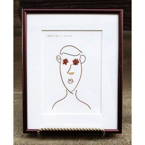 Natural Garden Foliage Art “Vine Man” Framed Wall Décor